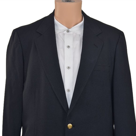 Southwick Sz 42L Black 2 Button Suit Coat Sports B